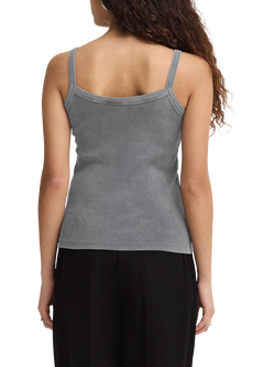 ICHI Ihnicalo Acid Wash Logo Vest, Black Acid - view 2, Black Acid