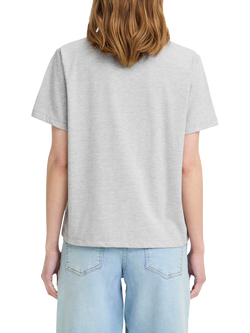 ICHI Ihnynna Embellished Cherry Motif T-Shirt, Alloy Melange - view 2, Alloy Melange