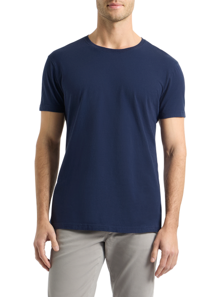 SPOKE Original Cotton Slim Fit T-Shirt, Navy, Navy