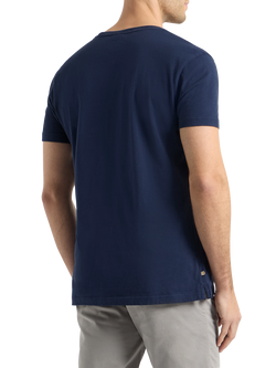 SPOKE Original Cotton Slim Fit T-Shirt, Navy - view 2, Navy
