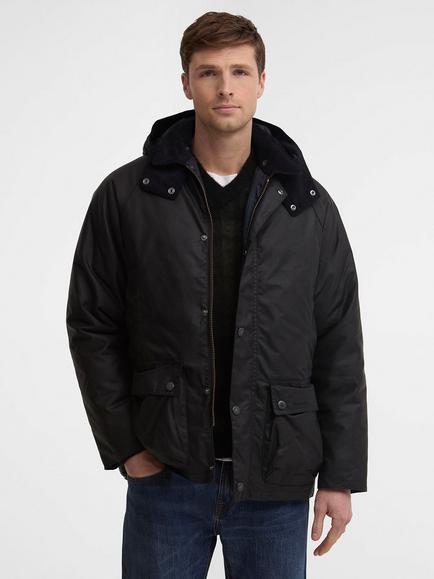 Barbour Beaufort Waxed Cotton Jacket, Navy/Shadow Classic, Navy/Shadow Classic