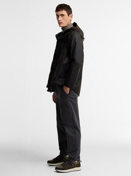 Barbour Keiss Waxed Cotton Parka Jacket, Dark Brown - view 2, Dark Brown