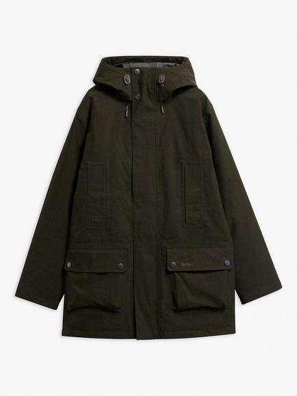 Barbour Northfield Parka, Dark Sage - view 2, Dark Sage