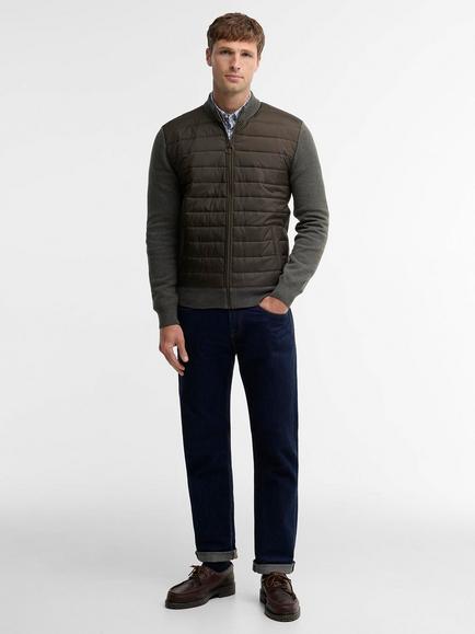 Barbour Carn Baffle Cotton Quilted Jacket, Olive - view 2, Olive