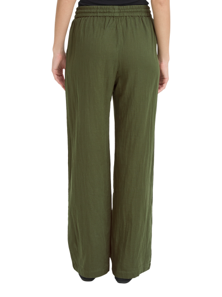 ICHI Iafoxa Beach Trousers, Grape Leaf - view 2, Grape Leaf