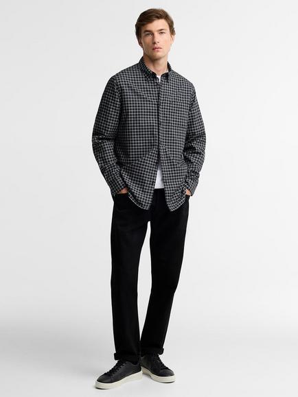 Barbour International Malkin Cotton Shirt, Black - view 2, Black