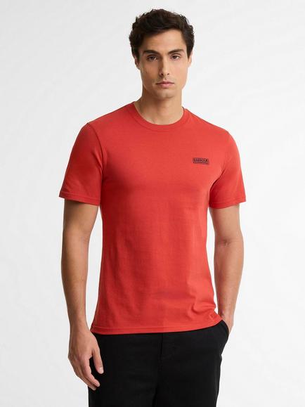 Barbour International Cotton Logo Crew Neck T-Shirt, Fire Whirl, Fire Whirl