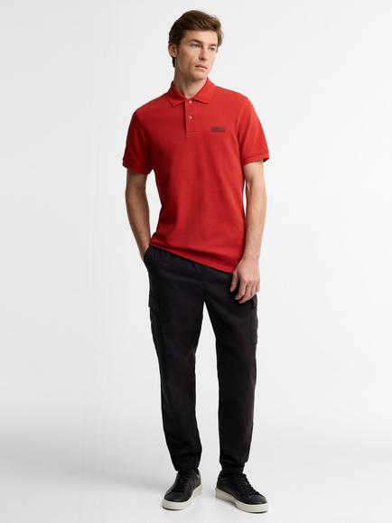 Barbour International Cotton Polo Shirt, Fire Whirl - view 2, Fire Whirl