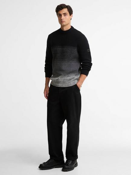 Barbour International Raynes Wool Blend Jumper, Black - view 2, Black