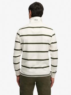 Superdry Vintage Athletic Stripe Rugby Top, White/Stripe - view 2, Athletic Whitestripe