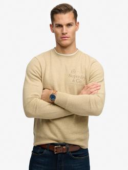 Superdry 1954 Company Relaxed Sweatshirt, Pumice Stone Beige, Pumice Stone Beige