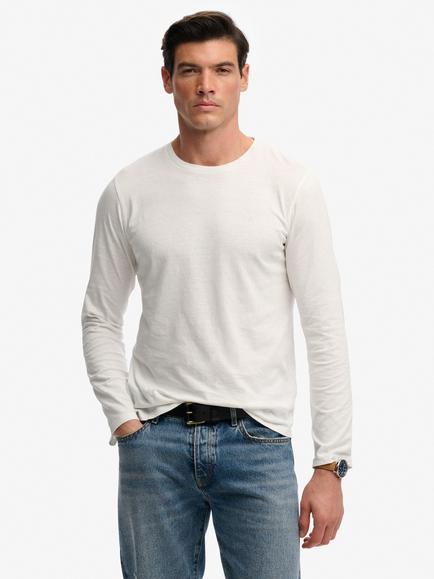 Superdry Classic Long Sleeve Top, Lime White