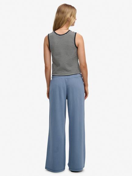 Superdry Essential Logo Wide Leg Joggers - view 2, Tidal Blue