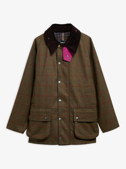 Barbour Paul Smith Loves Barbour Beaufort Check Wool Utility Jacket, Olive Window Pane, Olive Window Pane