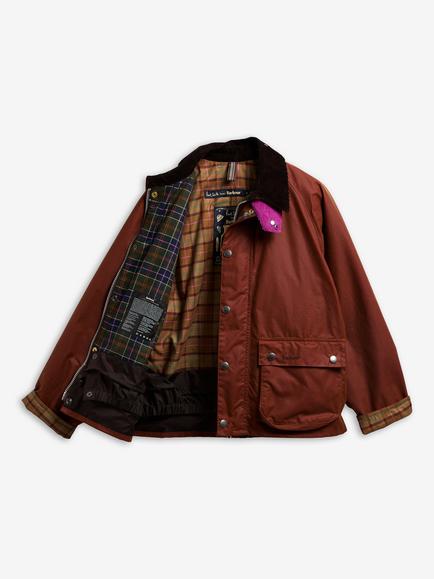 Barbour Paul Smith Loves Barbour Transport Waxed Jacket, Russet - view 2, Russet