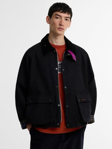 Barbour XPS Transport Waxed Cotton Jacket, Charcoal, Charcoal