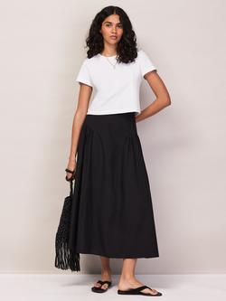 Ro&Zo Gathered Skirt, Black, Black