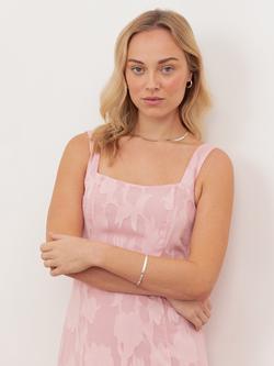 Anaya With Love Floral Burnout Tiered Midaxi Dress, Peony Pink - view 2, Peony Pink