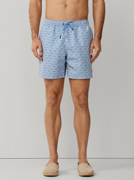 Hackett London Regular Fit  Crystalline Swim Shorts, Light Blue, Light Blue