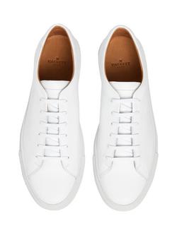 Hackett London Idol Derby Leather Trainers - view 2, White