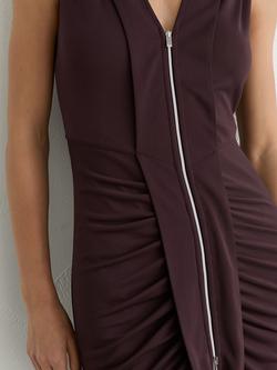 Reiss Scarlett Maxi Dress, Burgundy - view 2, Grape Burgundy