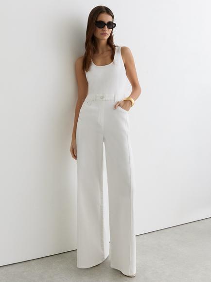 Reiss Rose Tailored Jumpsuit, Cream, Cream