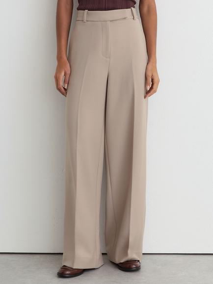 Reiss Petite Gabi Tailored Trousers, Stone Neutral, Stone Neutral