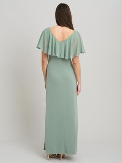Gina Bacconi Flutter Sleeve Maxi Dress, Sage - view 2, Sage