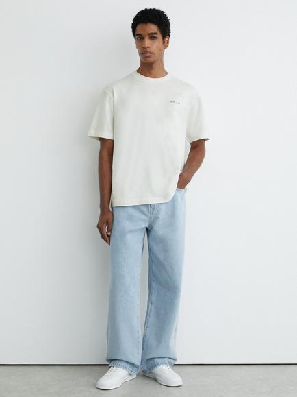 Reiss Splash Cotton Dive Print Relaxed Fit T-Shirt, White - view 2, White