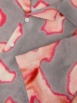 Reiss Springs Graphic Floral Print Short Sleeve Shirt - view 2, Pink