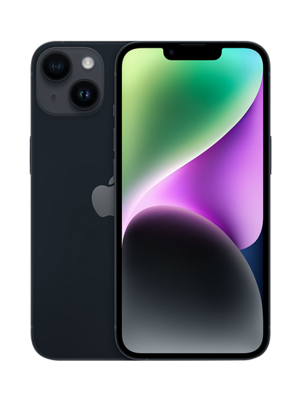 REFURBISHED Apple iPhone 14, iOS, 6.1", 5G, SIM Free, 128GB, Excellent, Midnight
