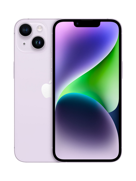REFURBISHED Apple iPhone 14, iOS, 6.1", 5G, SIM Free, 128GB, Excellent, Purple