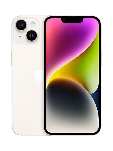 REFURBISHED Apple iPhone 14, iOS, 6.1", 5G, SIM Free, 128GB, Excellent, Starlight