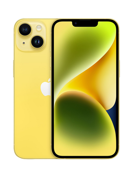 REFURBISHED Apple iPhone 14, iOS, 6.1", 5G, SIM Free, 512GB, Excellent, Yellow