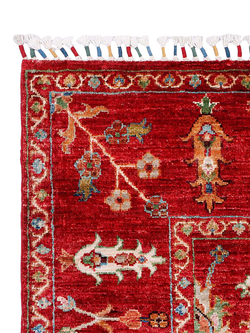 Gooch Luxury Sultani Palace Hand Knotted Pure Wool Rug - view 2, Red