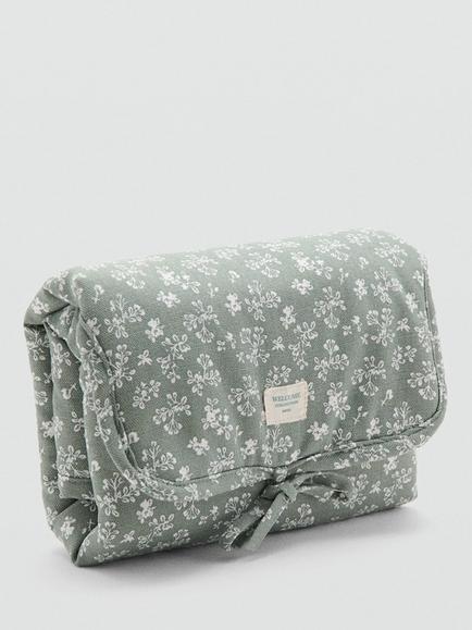 Mango Baby Floral Changing Mat, Green - view 2, Green