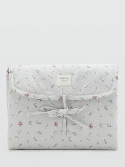 Mango Baby Floral Changing Mat, Grey, Grey