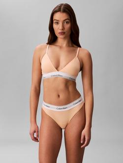 Calvin Klein Icon Cotton Modal Thong - view 2, Peach