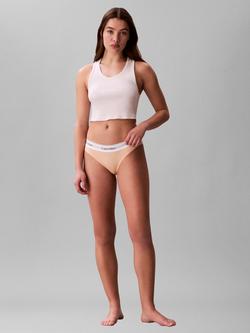 Calvin Klein Icon Cotton Modal Bikini Knickers, Peach