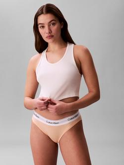 Calvin Klein Icon Cotton Modal Bikini Knickers - view 2, Peach