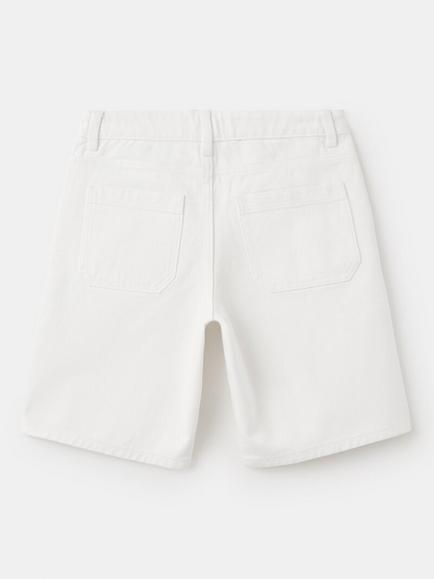 Mango Kids' Knee Length Shorts, White - view 2, White