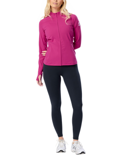 Gym+Coffee Relentless Full Zip Top, Sunrise Pink - view 2, Sunrise Pink