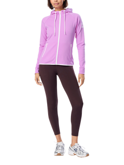 Gym+Coffee Chill Zip Hoodie, Neon Pink