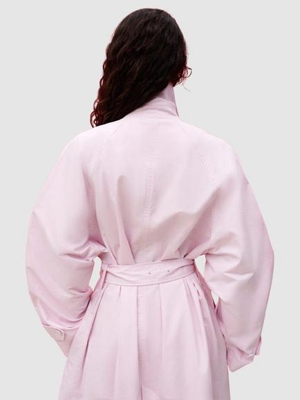 Mango Belted Midi Trench Coat, Pink - view 2, Pink