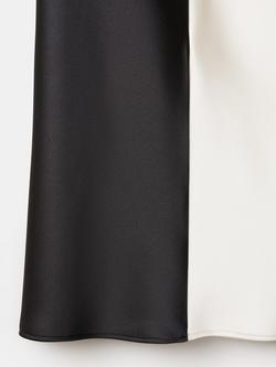 Mango Sleeveless Bi-Colour Midi Dress, Beige - view 2, Beige