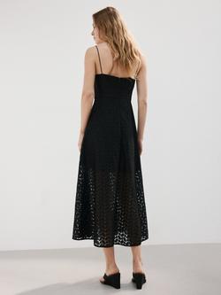 Mango Midi Dress, Black - view 2, Black