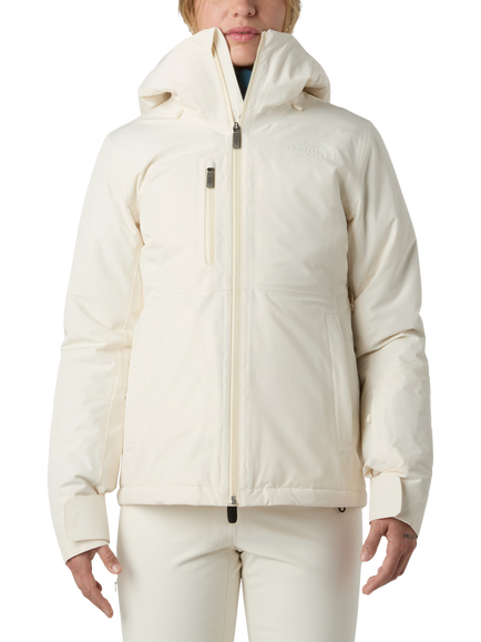 The North Face Women's Descendit Ski Jacket, White Dune, White Dune