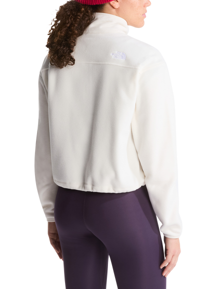 The North Face Logo Glacier 1/4 Zip Fleece, White Dune - view 2, White Dune
