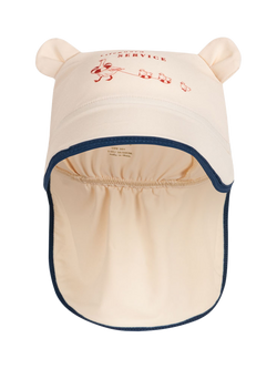 Konges Sløjd Kids' Aster Bear Sun Hat, Seedpearl - view 2, Seedpearl