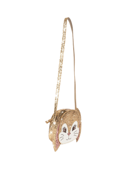 Konges Sløjd Kids' Glitter Bunny Shoulder Bag, Gold - view 2, Gold